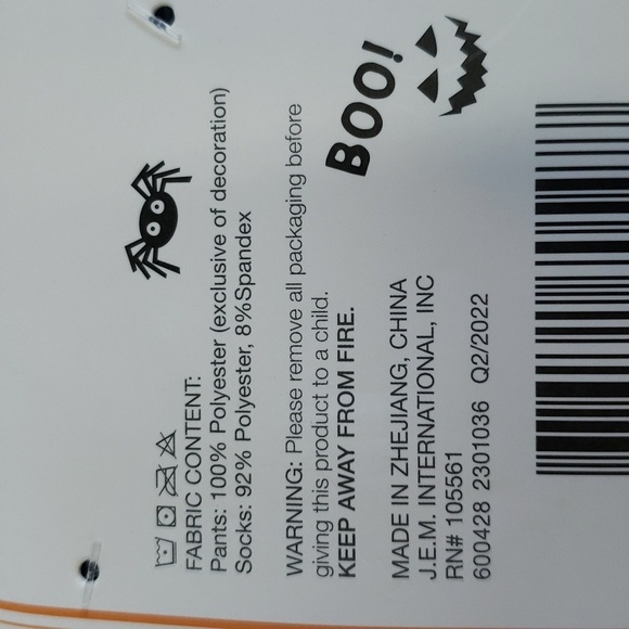 Modern Kids NWT 2-piece Halloween Lux Plush Pants and Socks Sleepwear Set - Picture 8 of 9